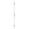 Serrure verrouillage multiple 833P Pêne automatique E PZ24x6/35/92/9mm U-St.argenté DIN Gauche/Droite