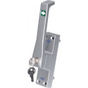 Poignée de porte 970Z DIN gauche anodisé blanc 50 mm tige ronde 10 mm FUHR