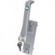 Poignée de porte 970Z DIN droite anodisé blanc 50 mm tige ronde 10 mm FUHR