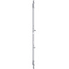 Serrure multipoint Multisafe 855R F-St.16mm L.648mm Surface argentée acier