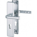 Poigné porte London 113/2221A/2440 Alu.F4 92mm 67-72mm HOPPE