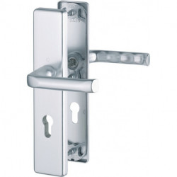 Poigné porte London 113/2221A/2440 Alu.F4 72mm 37-42mm HOPPE