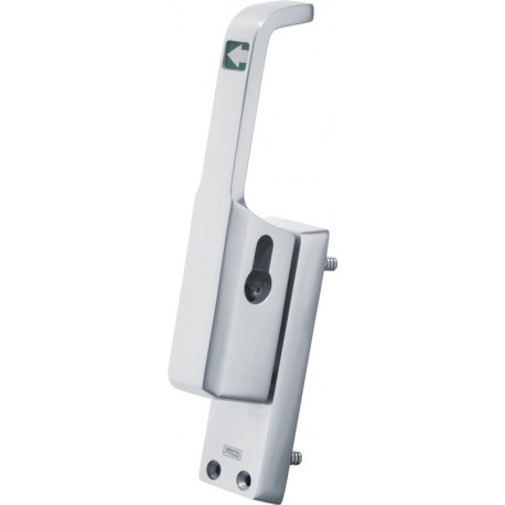 Poignée de porte 982 DIN gauche argenté anodisé LM 23mm droite anodisé 10mm FUHR