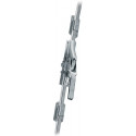 Poignée ouverture portail 902 DIN gauche / droite barre carrée en métal léger galvanisé 10x10 mm FUHR
