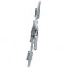 Poignée ouverture portail 902 DIN gauche / droite barre carrée en métal léger galvanisé 10x10 mm FUHR