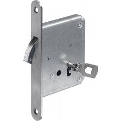 Serrure à pêne 0371/0372 Pêne boussole BB acier arrondi 20 x 172 mm
