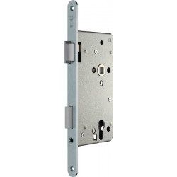 Serrure à mortaise pour porte d'entrée PZW 22/65/92/10mm DIN Gauche argenté carré.SSF