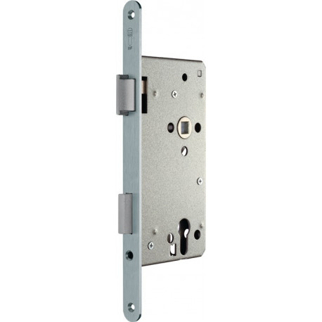 Serrure à mortaise pour porte d'entrée PZW 22/65/92/10mm DIN Gauche argenté carré.SSF