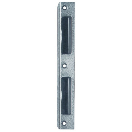 Gâche d'angle aluminium, argent Largeur d'angle 20 mm profondeur ronde 8 mm DIN gauche / droite SSF