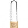 Cadenas à cylindre, largeur du corps de serrure 50 mm, en laiton à clé différente