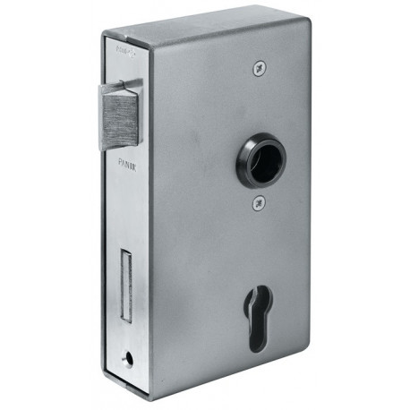Panikgittertorschloss 140PGN Fkt.D carré.24/60/72/9mm DIN droite Inox AMF