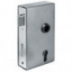 Panikgittertorschloss 140PGN Fkt.D carré.33/60/72/9mm DIN droite Inox AMF
