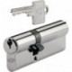 Cylindre serrure double PZ 8812 75/75mm Fonction d'urgence et de danger des deux côtés Nbre 3 touches différentes.BKS