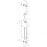 Plaque de frappe plate 021 inox ma Rect.B.25xL.250mm DIN Gauche/droit ASSA ABLOY