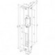 Gâche serrure .IW 324 R-10 EST VA rd.DIN Gauche ASSA ABLOY