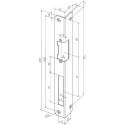 Gâche serrure .IW 324 R-10 EST VA rd.DIN Gauche ASSA ABLOY