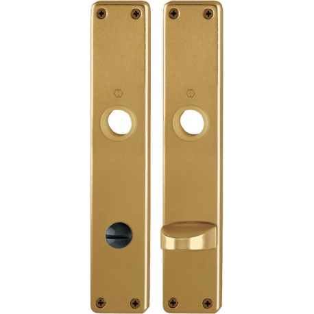 Paire plaque poignée porte 202SP F4/bronze F4 SK/OL 78mm HOPPE