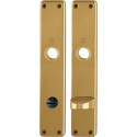 Paire plaque poignée porte 202SP F4/bronze F4 SK/OL 78mm HOPPE