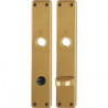Paire plaque poignée porte 202SP F4/bronze F4 SK/OL 78mm HOPPE