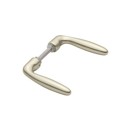 Paire de poignées de porte Verona 1510 Alu.F2 sans rosace VK 8mm HOPPE
