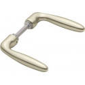 Paire de poignées de porte Verona 1510 Alu.F2 sans rosace VK 8mm HOPPE