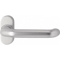Poignée porte 1300/2033 Alu.F1 ov.8mm coudé.EDI