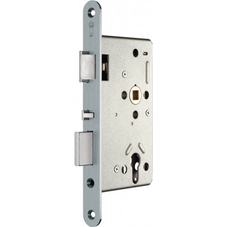 Serrure à mortaise anti-panique Ser.20 APK Fkt.E rd 24/65/72/9mm DIN gauche.Acier inoxydable autobloquant.SSF