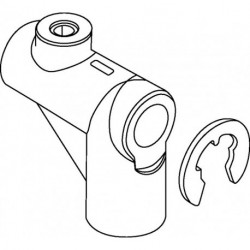 Set Fixation filetée pour grands profilés pour barre ronde 10 mm acier FUHR