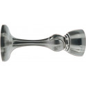 Butée de porte magnétique TWM 2495 métal clair, aspect acier inoxydable, longueur 95 mm