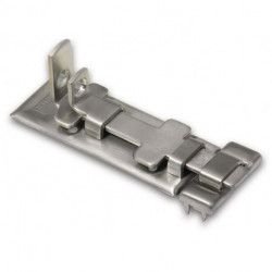 Verrou L.80mm B.32,5mm Inox Oeillet-D. 8mm (Par 10)