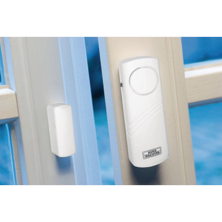 Alarme porte / fenêtre FTA 2005 pour fenêtres et portes alarme blanche 100 dB