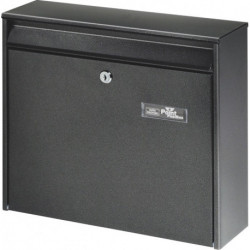 Boite aux lettres Mail 5877 Si H.322mm B.362mm T.100mm Acier argent DIN C4