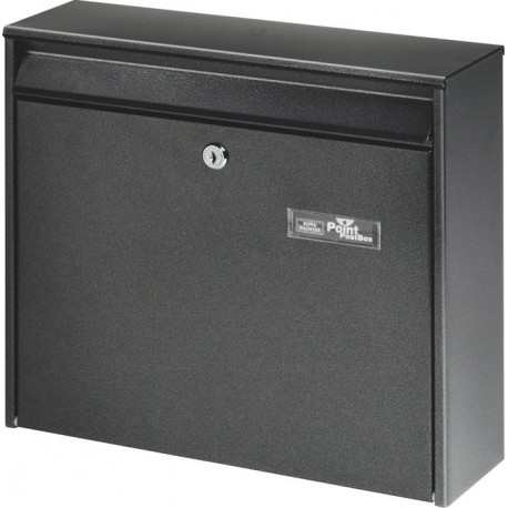 Boite aux lettres Mail 5877 Si H.322mm B.362mm T.100mm Acier argent DIN C4