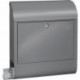 Boite aux lettres Scandic 825 Si H.460mm B.380mm T.125mm Acier argenté DIN C4