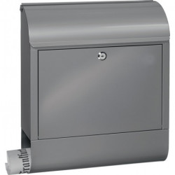Boite aux lettres Scandic 825 Si H.460mm B.380mm T.125mm Acier argenté DIN C4