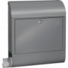 Boite aux lettres Scandic 825 Si H.460mm B.380mm T.125mm Acier argenté DIN C4