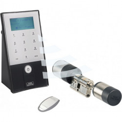 Serrure de porte électronique secuENTRY easy plus 5651 avec code noir/blanc