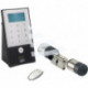 Serrure de porte électronique secuENTRY easy plus 5652 avec code et empreinte digitale noir/blanc