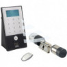 Serrure de porte électronique secuENTRY easy plus 5652 avec code et empreinte digitale noir/blanc