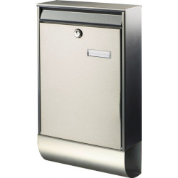 Boite aux lettres Berlin-Set 37770 NI H.500mm B.285mm T.105mm Inox DIN C4