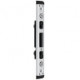 Plaque verrouillage serrure DUO-boulon U-St.25mm droite argenté FUHR
