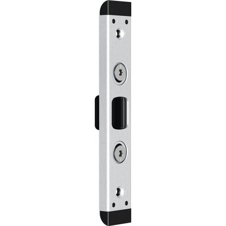 Plaque verrouillage serrure 59076 Bolzenr.U-St.24x8mm G/D argenté FUHR