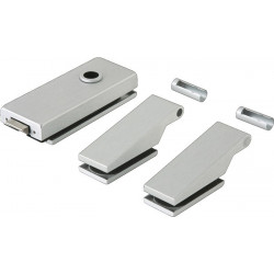 Ferrure de porte en verre STUDIO Classic LM argent elox.UV DIN Gauche/droite DORMAKABA