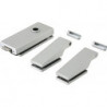 Ferrure de porte en verre STUDIO Classic LM argent elox.UV DIN Gauche/droite DORMAKABA