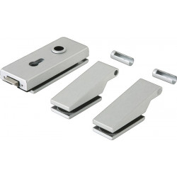 Ferrure de porte en verre STUDIO Classic LM argent elox.PZ DIN Gauche/droite DORMAKABA