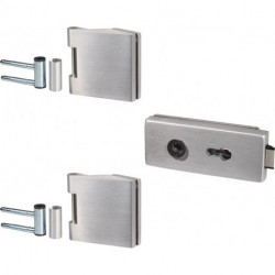 Ferrure de porte en verre STUDIO Classic/OFFICE Classic LM argent elox.PZ