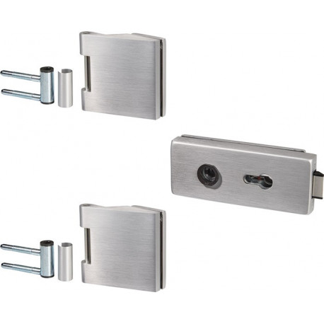 Ferrure de porte en verre STUDIO Classic/OFFICE Classic LM sombre UV Poussoir .vorn