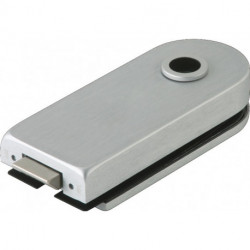 Serrure de porte en verre STUDIO Rondo LM Dark Niro UV DIN Gauche/Droite DORMAKABA