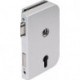 Serrure de porte en verre OFFICE Junior LM argent elox.PZ DIN droite DORMAKABA