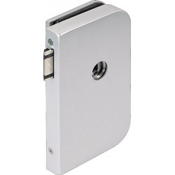 Serrure de porte en verre OFFICE Junior LM argent elox.UV DIN droite DORMAKABA